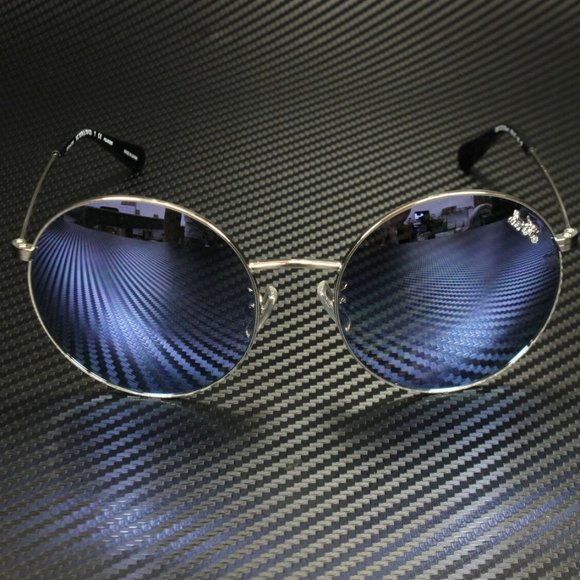 COACH Silver Blue 56mm Sunglasses